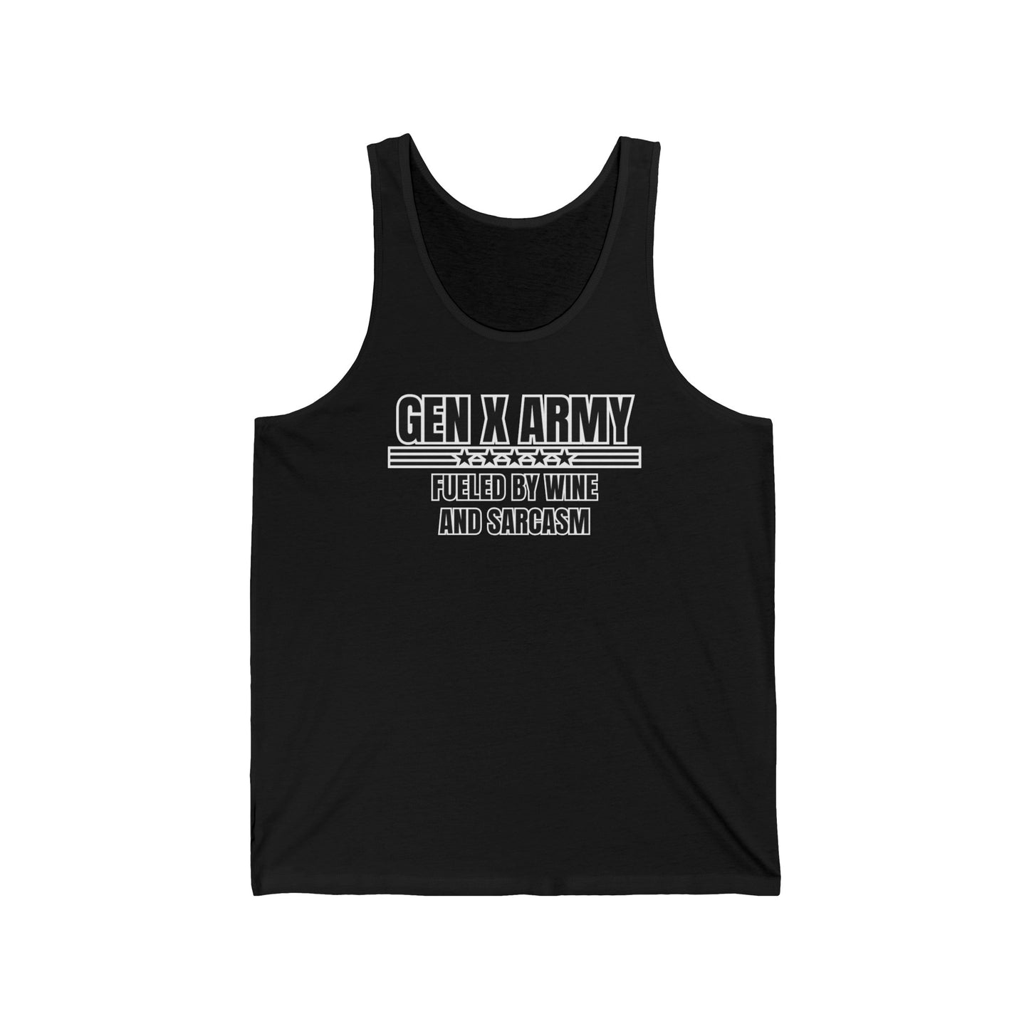 Fueled by wine and sarcasm - Unisex Jersey Tank