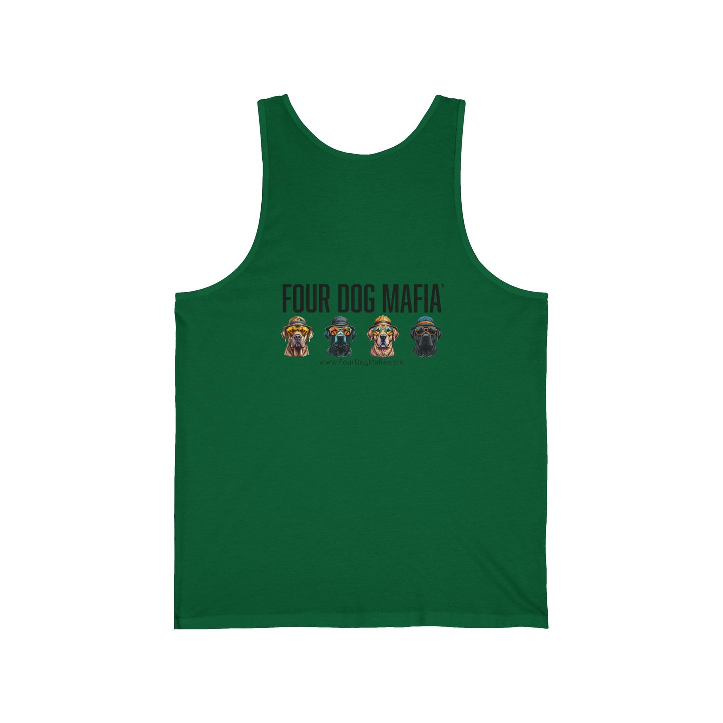 I'm only here to pet your dog - Unisex Jersey Tank