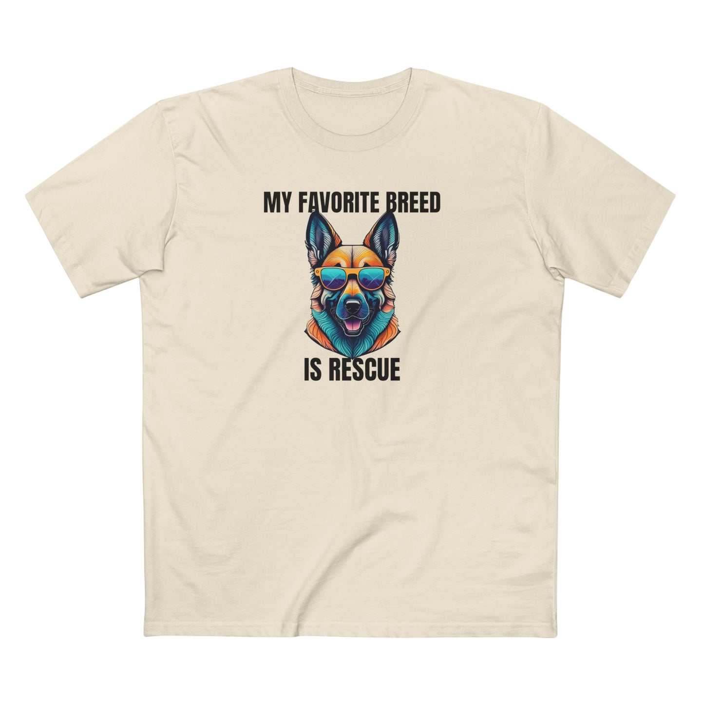 My favorite breed is rescue 6 - Men's Staple Tee