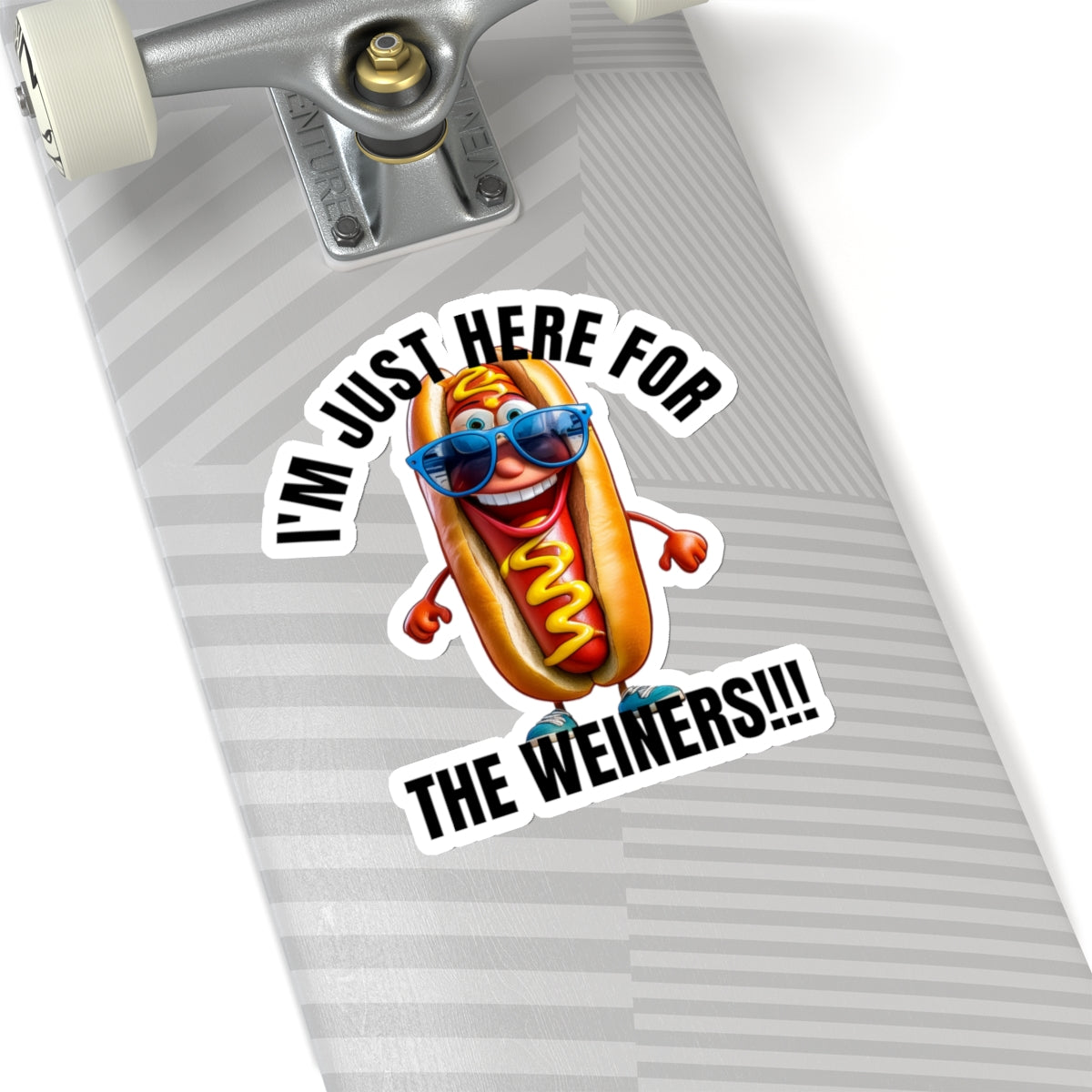 I'm just here for the weiners! - Kiss-Cut Stickers