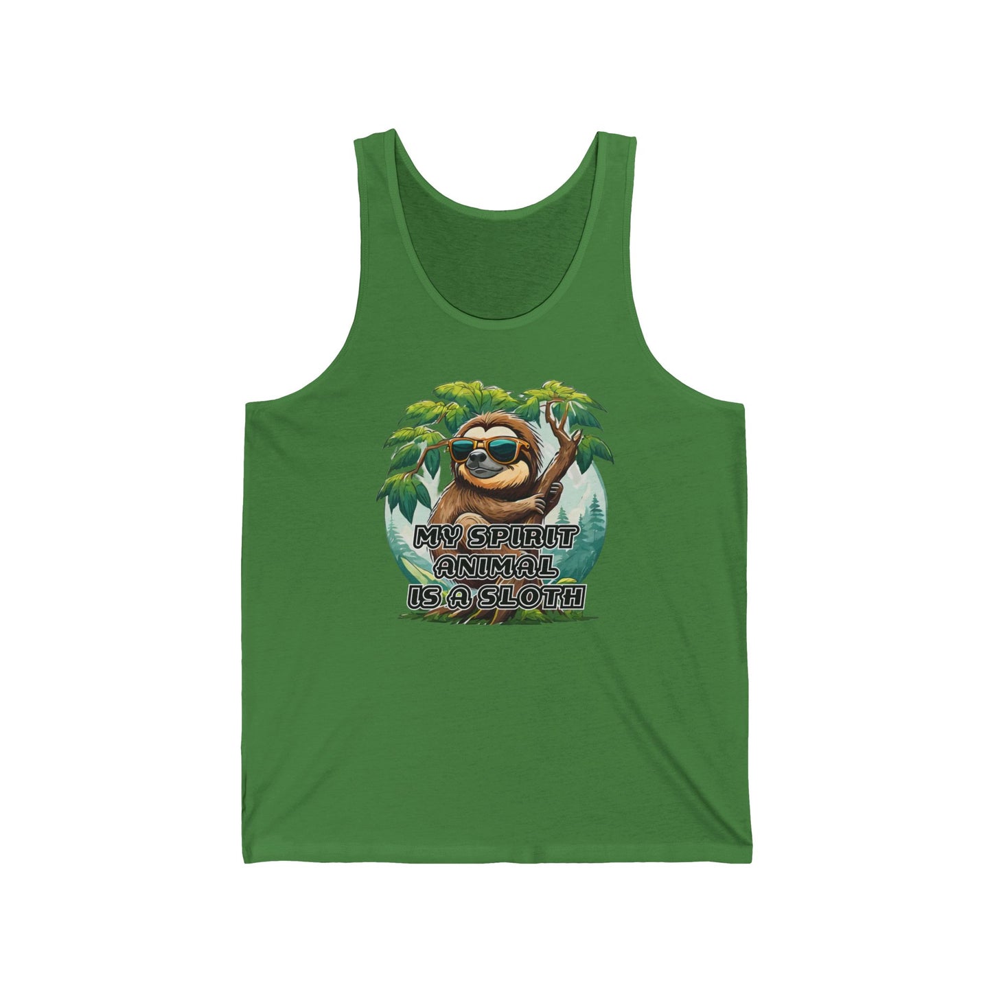 My spirit animal is a sloth - Unisex Jersey Tank