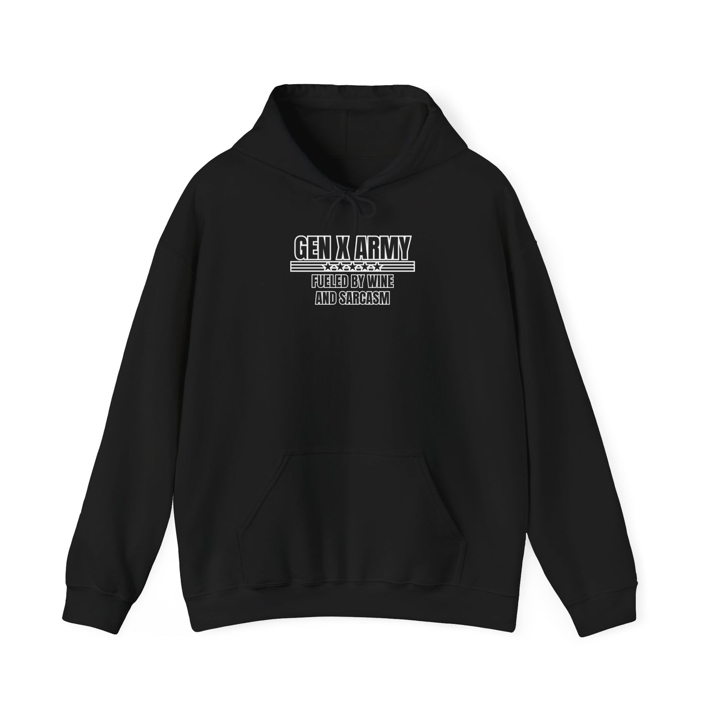 Fueled by wine and sarcasm - Unisex Heavy Blend™ Hooded Sweatshirt