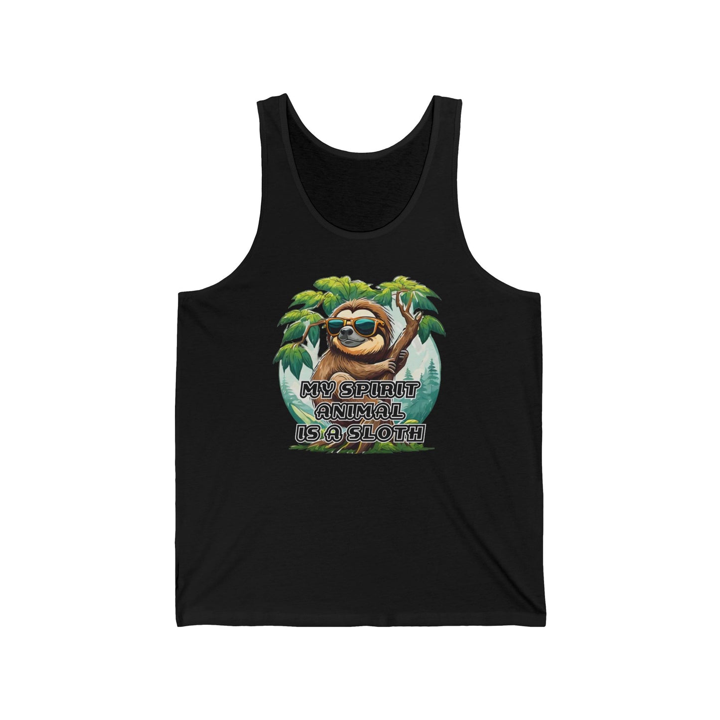 My spirit animal is a sloth - Unisex Jersey Tank