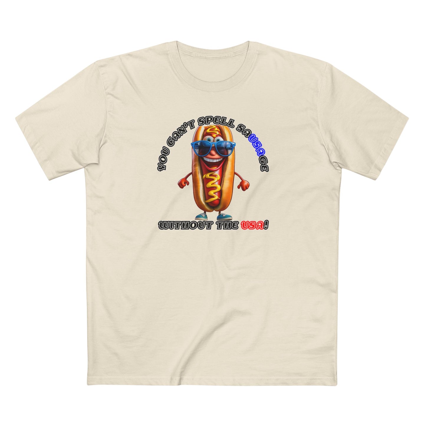 You can't spell sausage without the USA! - Men's Staple Tee