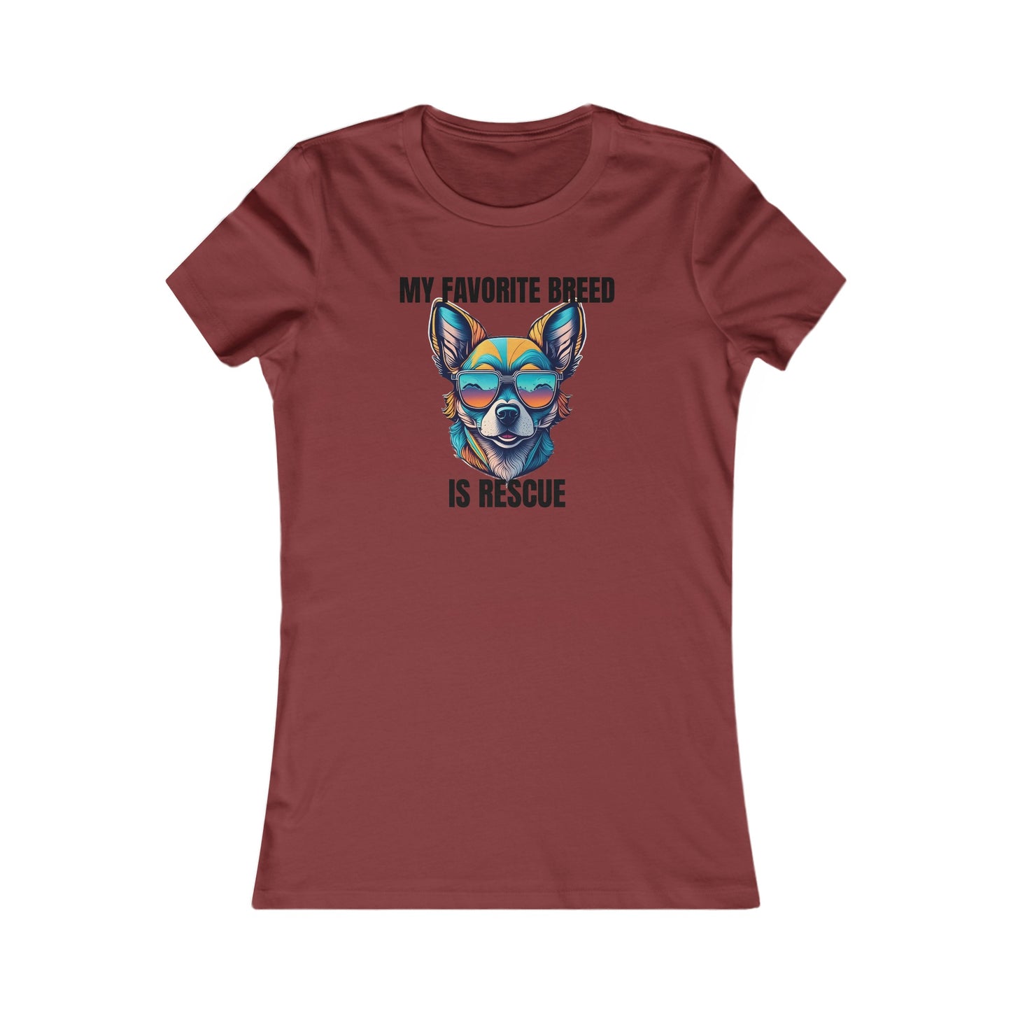 My favorite breed is rescue 2 - Women's Favorite Tee