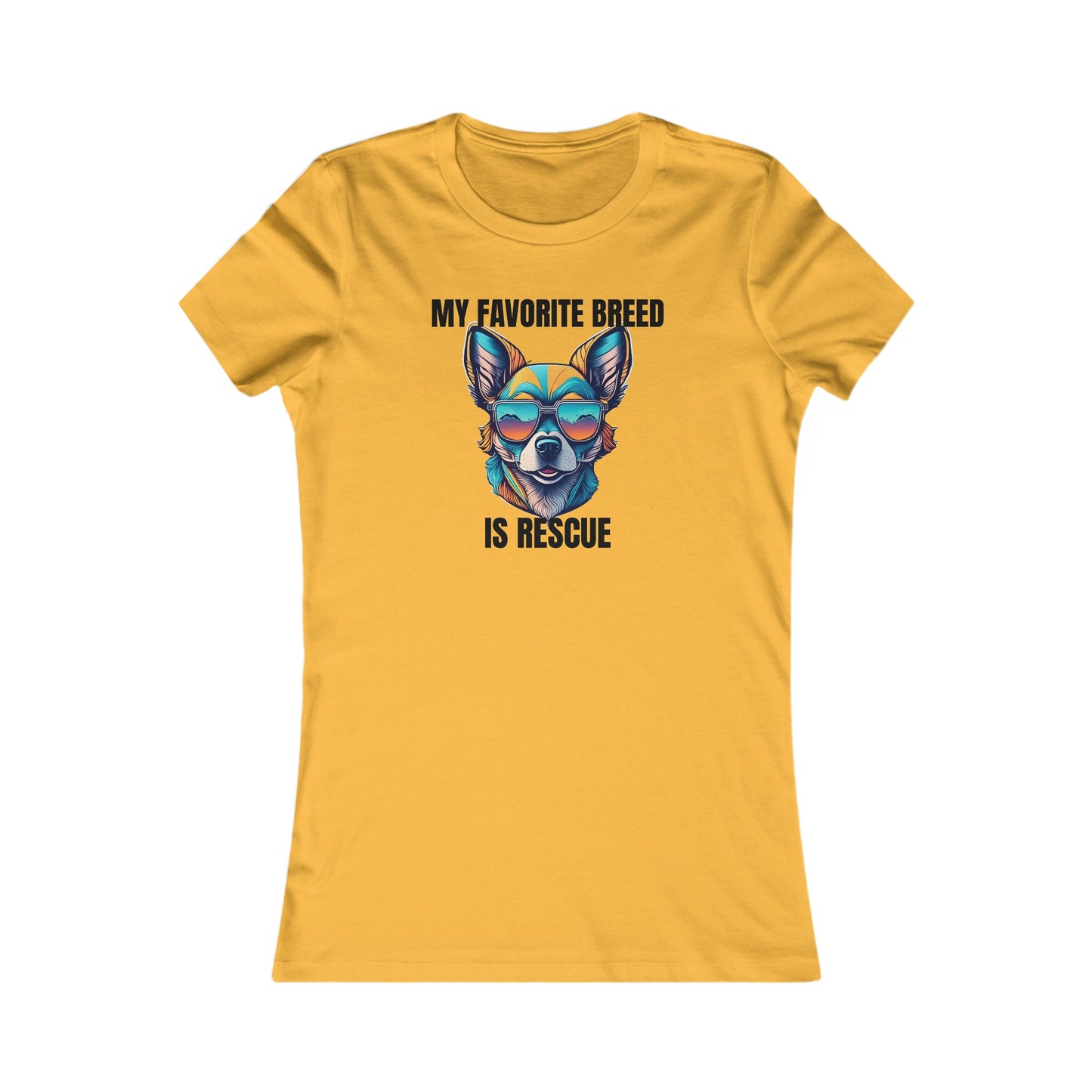 My favorite breed is rescue 2 - Women's Favorite Tee