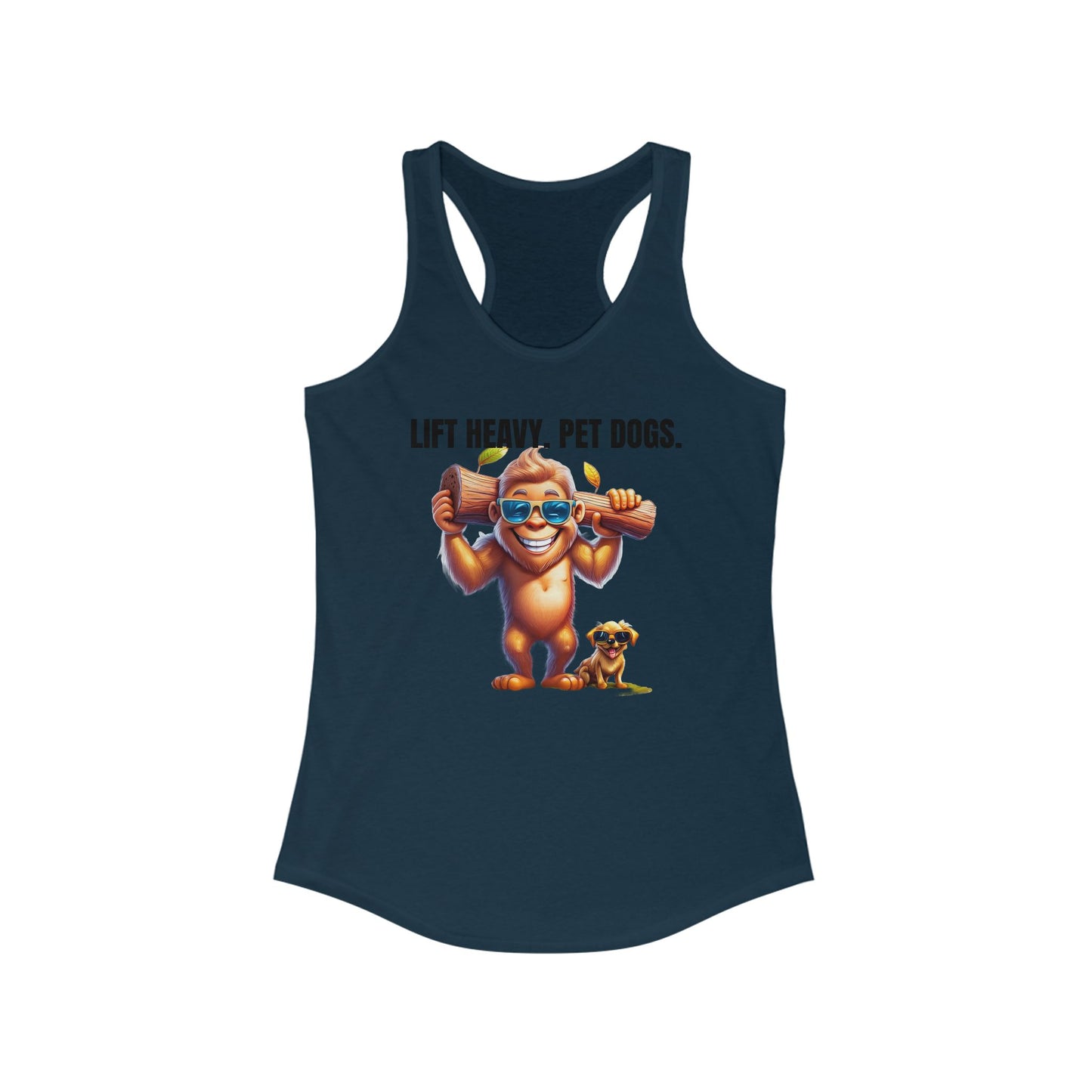 Lift heavy pet dogs 1 - Women's Ideal Racerback Tank