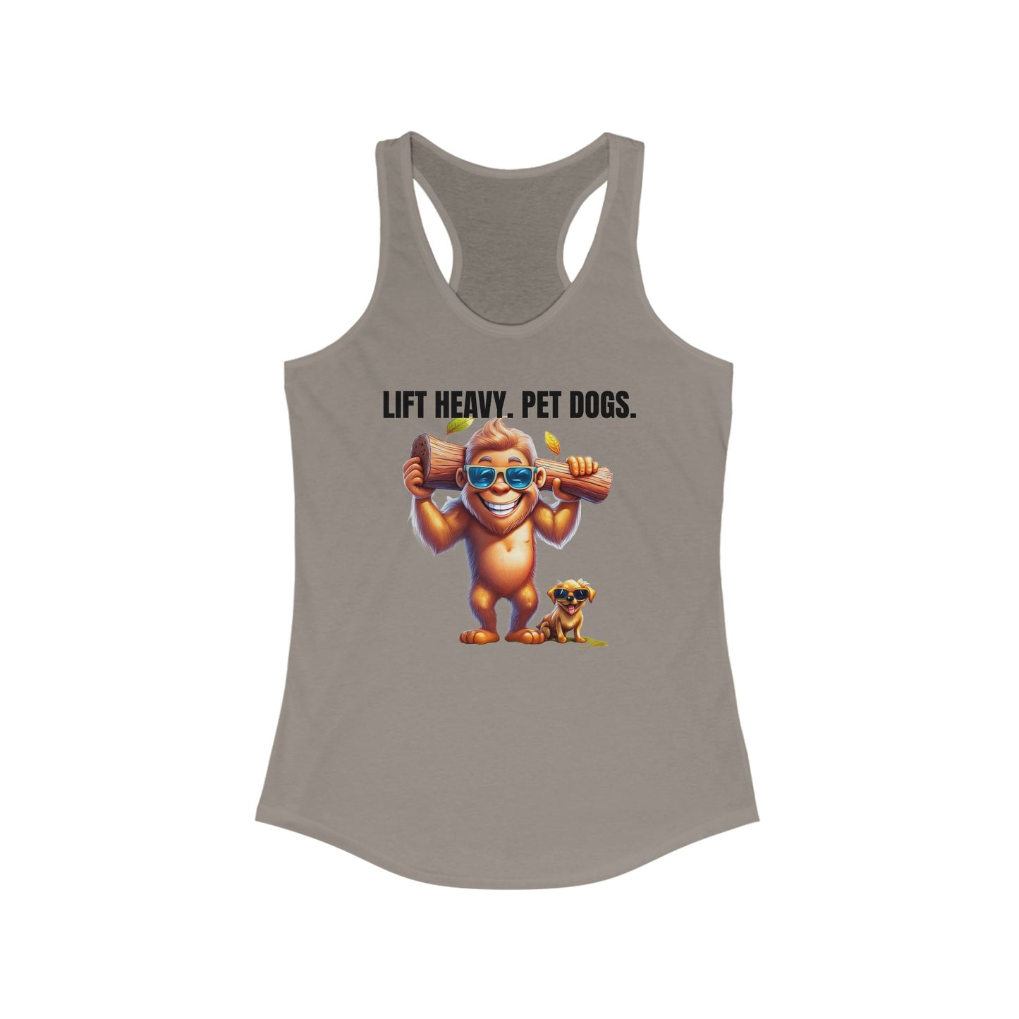 Lift heavy pet dogs 1 - Women's Ideal Racerback Tank