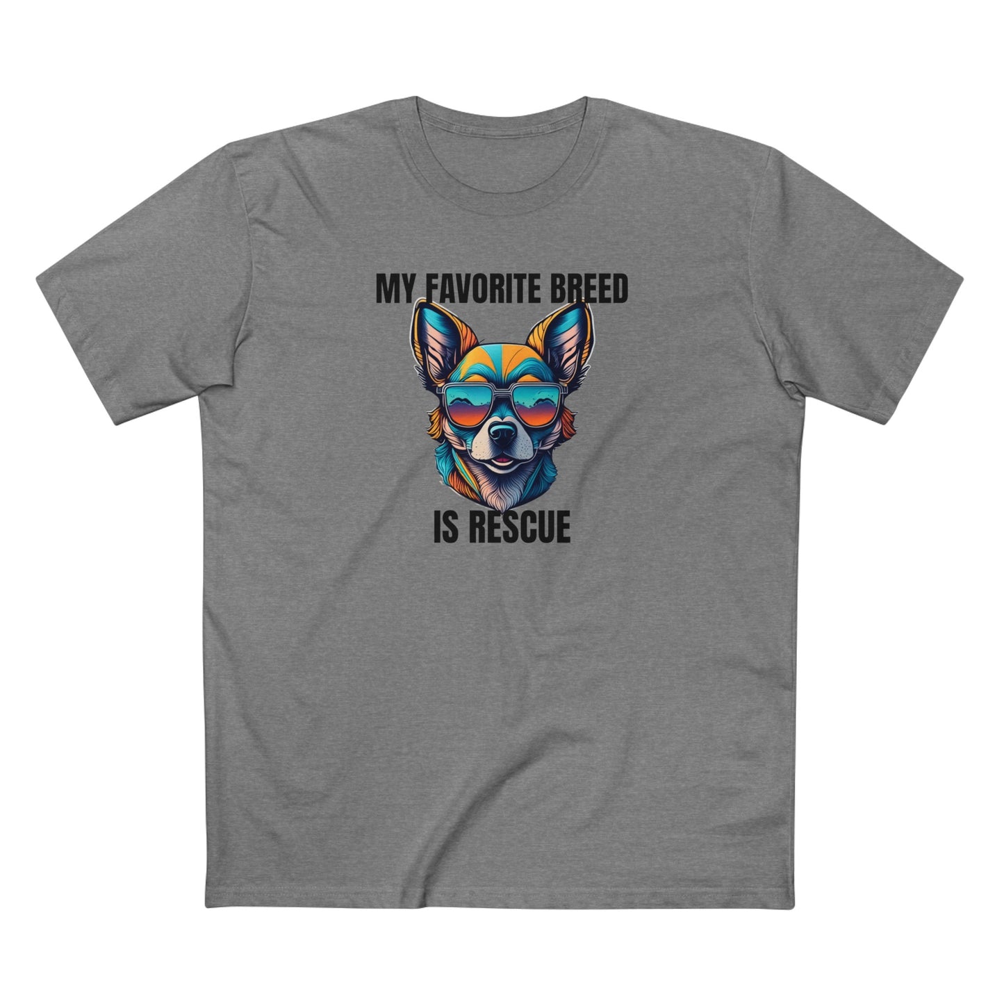 My favorite breed is rescue 2 - Men's Staple Tee