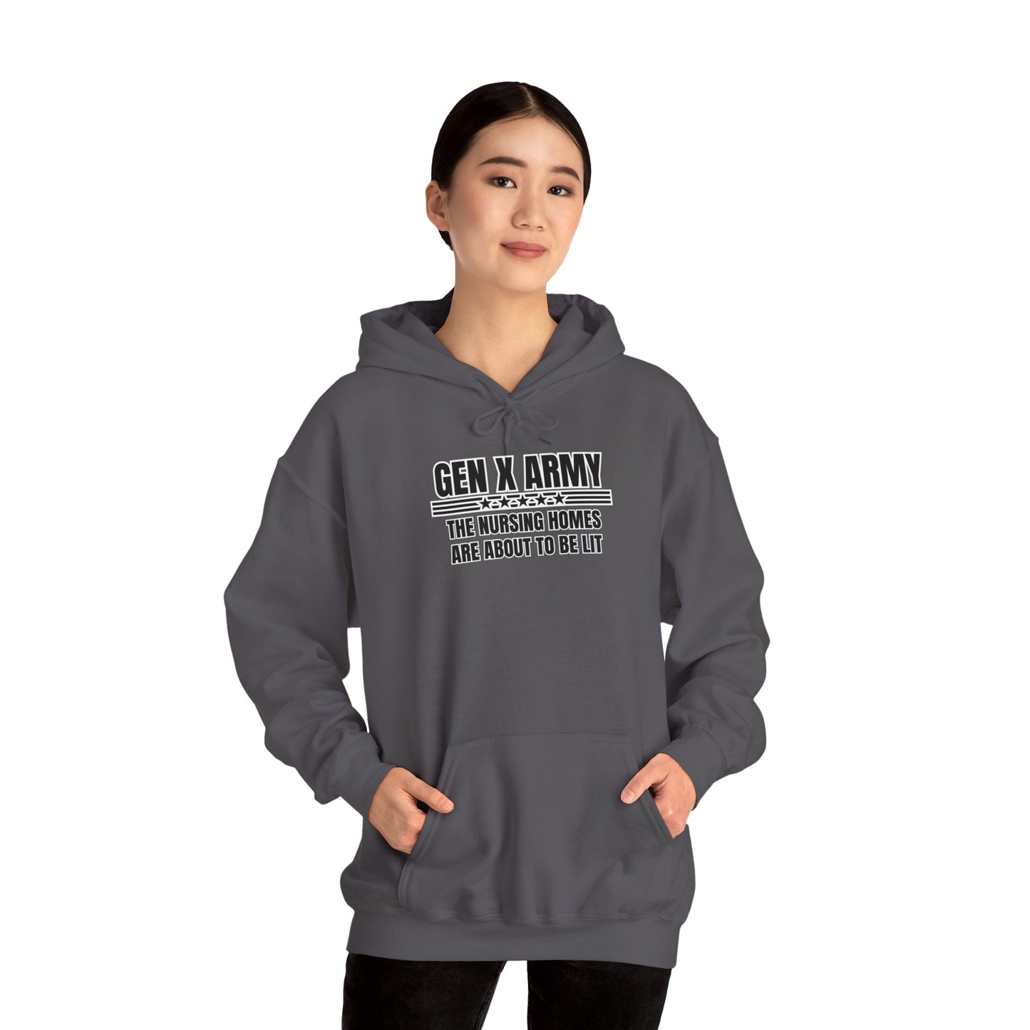 The nursing homes are about to be lit - Unisex Heavy Blend™ Hooded Sweatshirt