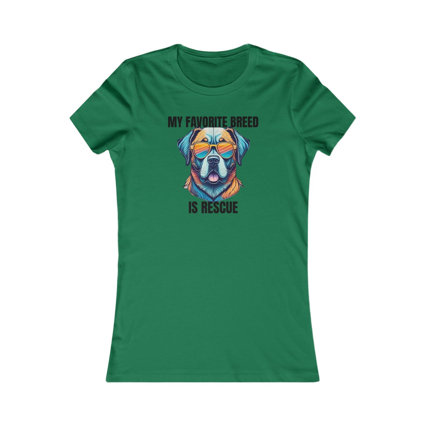 My favorite breed is rescue 5 - Women's Favorite Tee