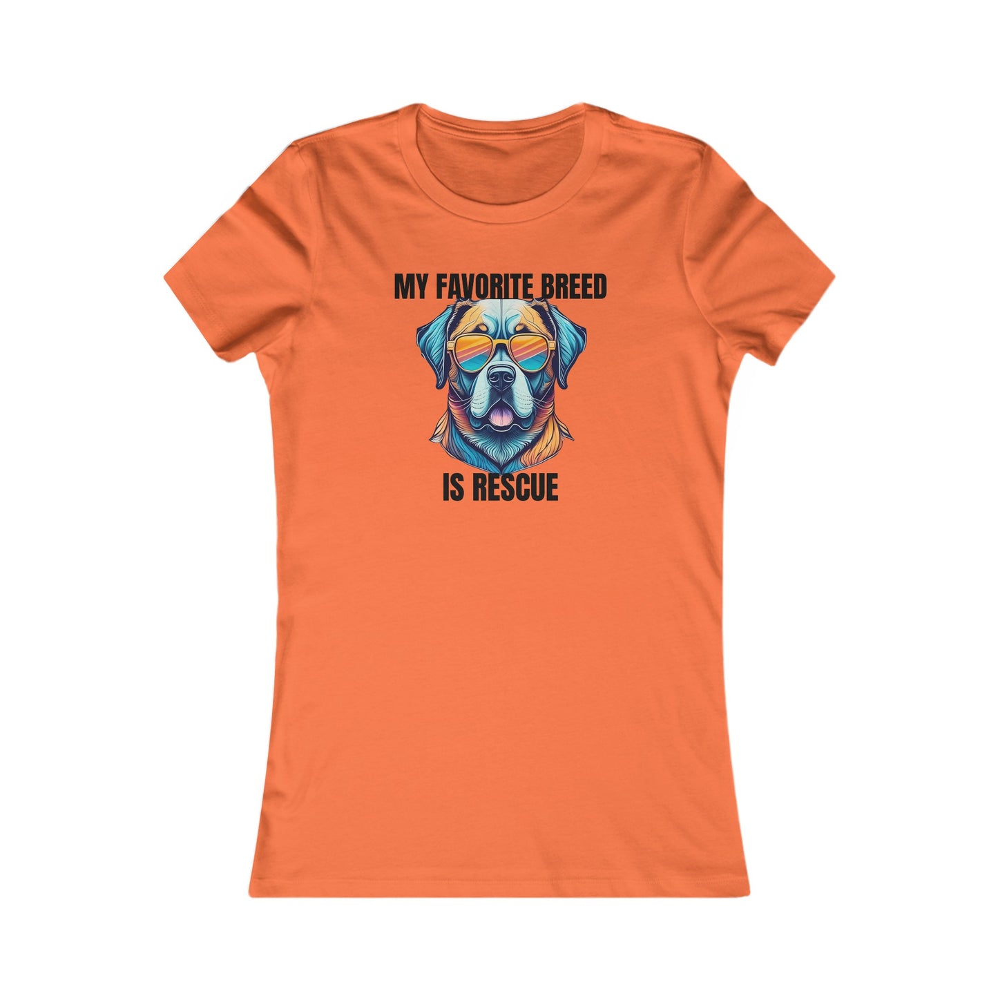 My favorite breed is rescue 5 - Women's Favorite Tee