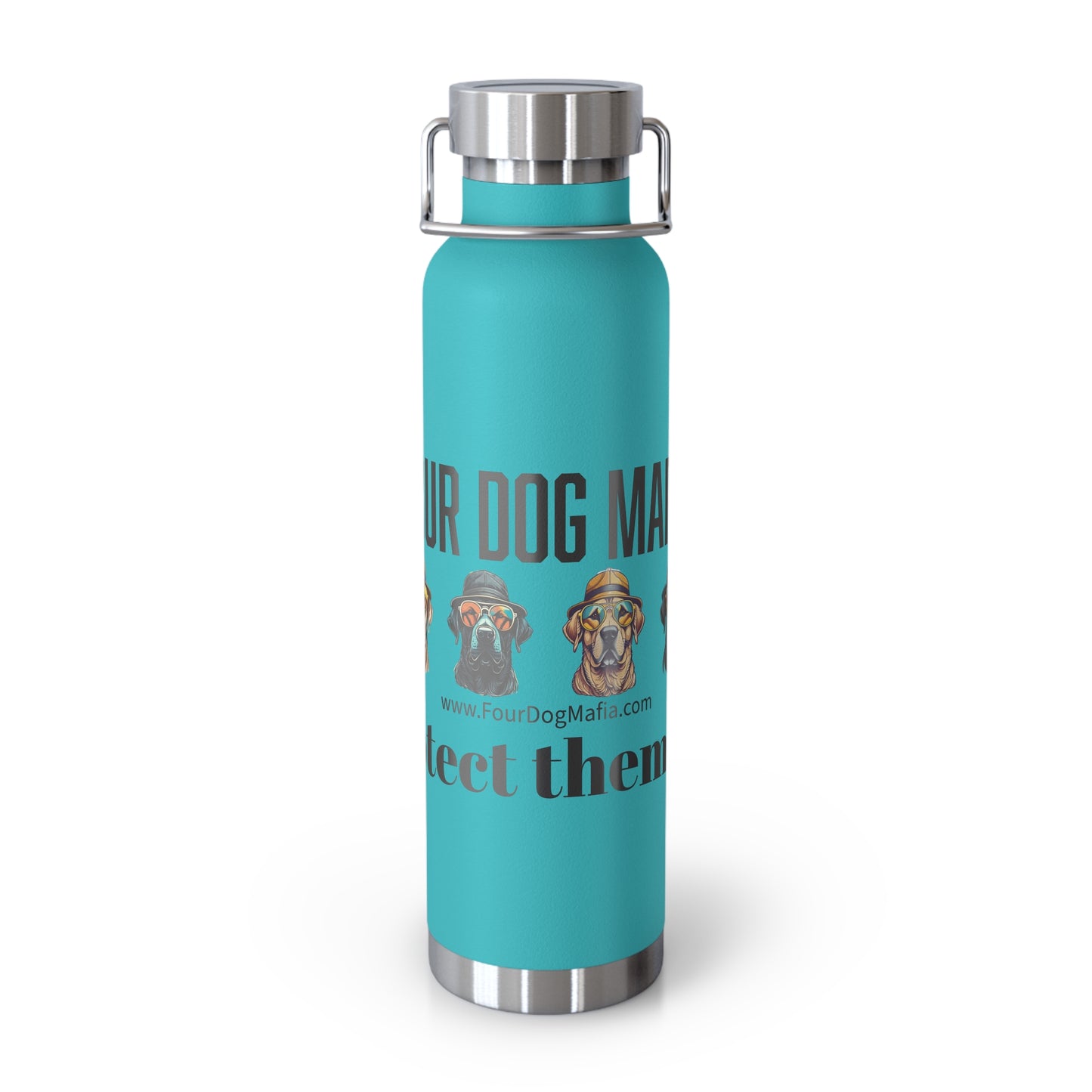 Protect them all with logo - Copper Vacuum Insulated Bottle, 22oz