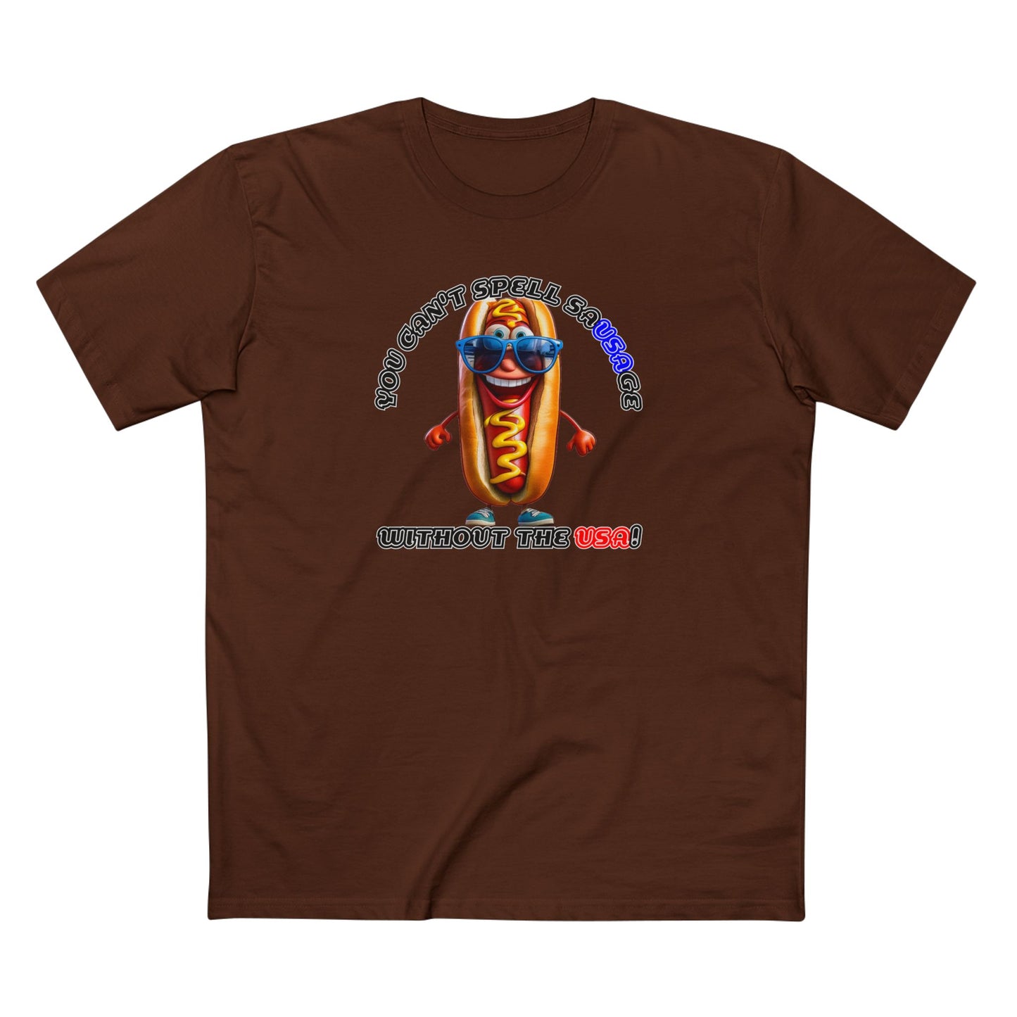 You can't spell sausage without the USA! - Men's Staple Tee