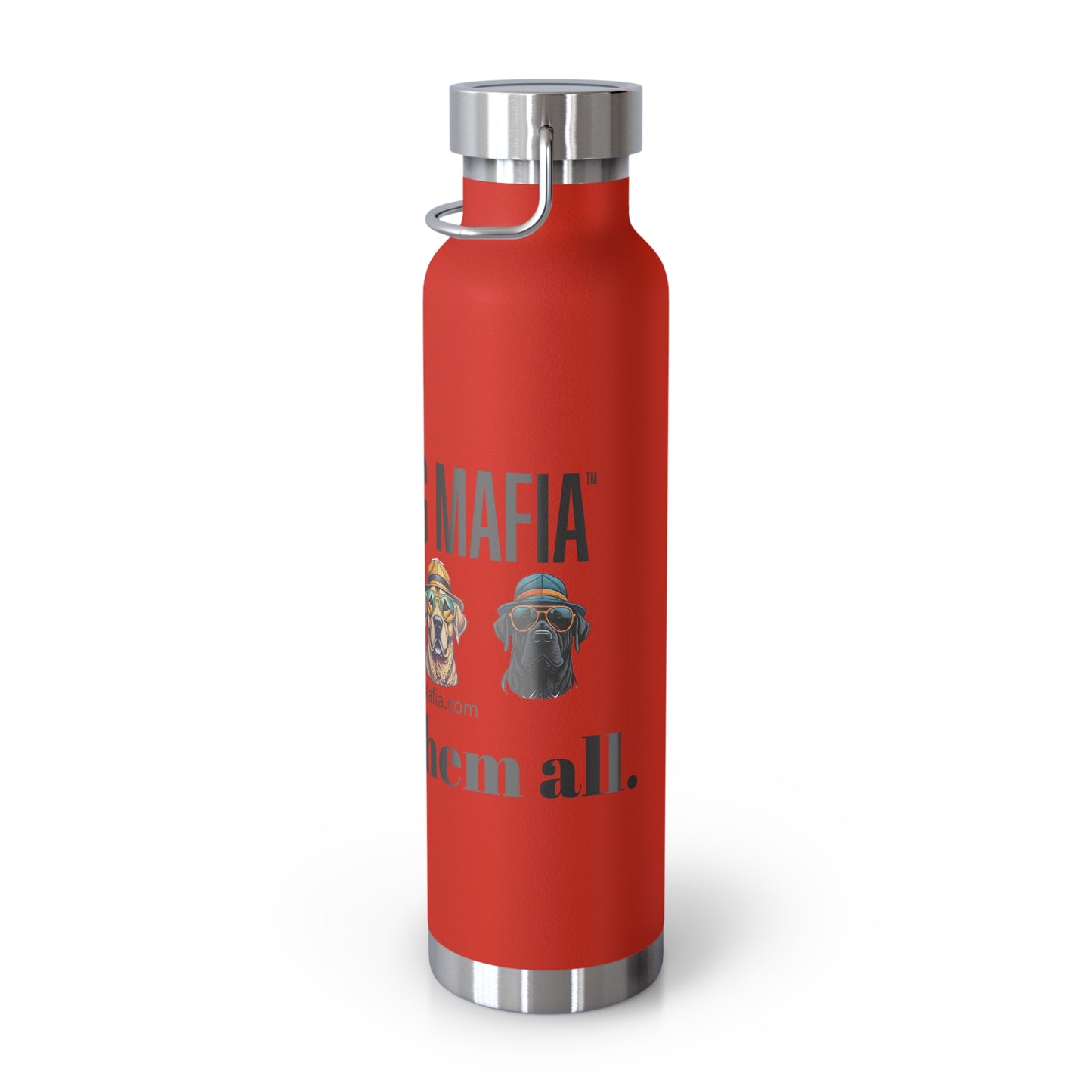 Protect them all with logo - Copper Vacuum Insulated Bottle, 22oz