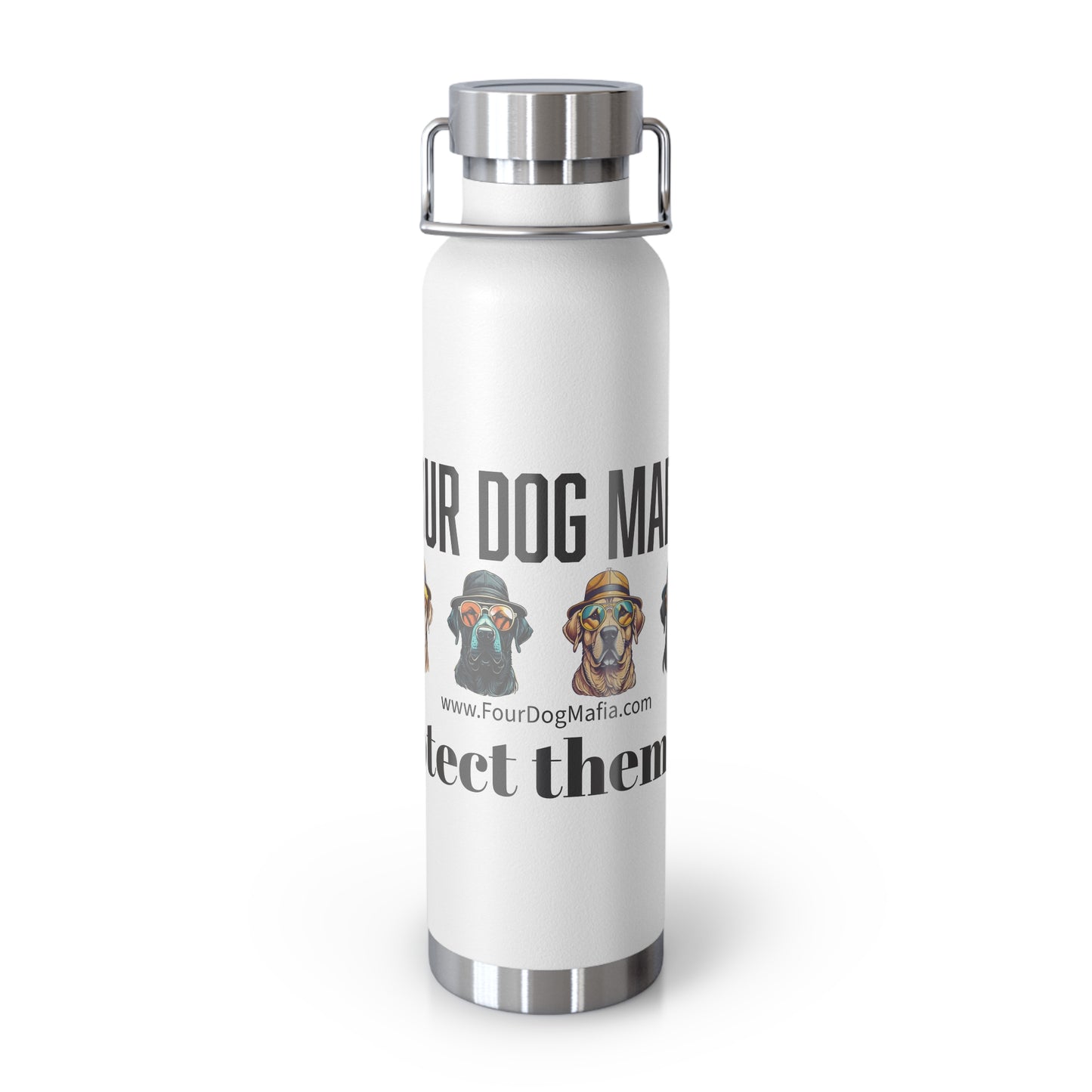 Protect them all with logo - Copper Vacuum Insulated Bottle, 22oz