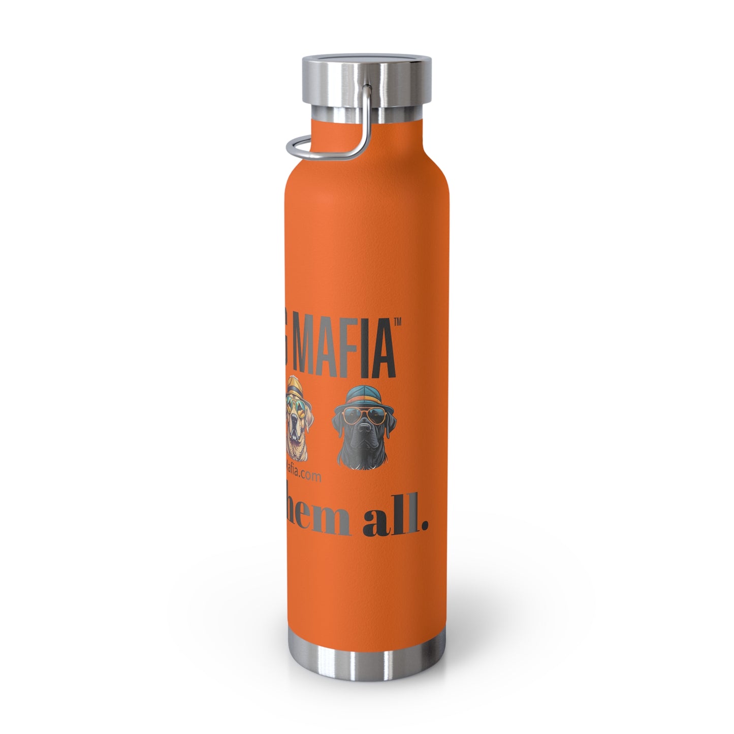 Protect them all with logo - Copper Vacuum Insulated Bottle, 22oz