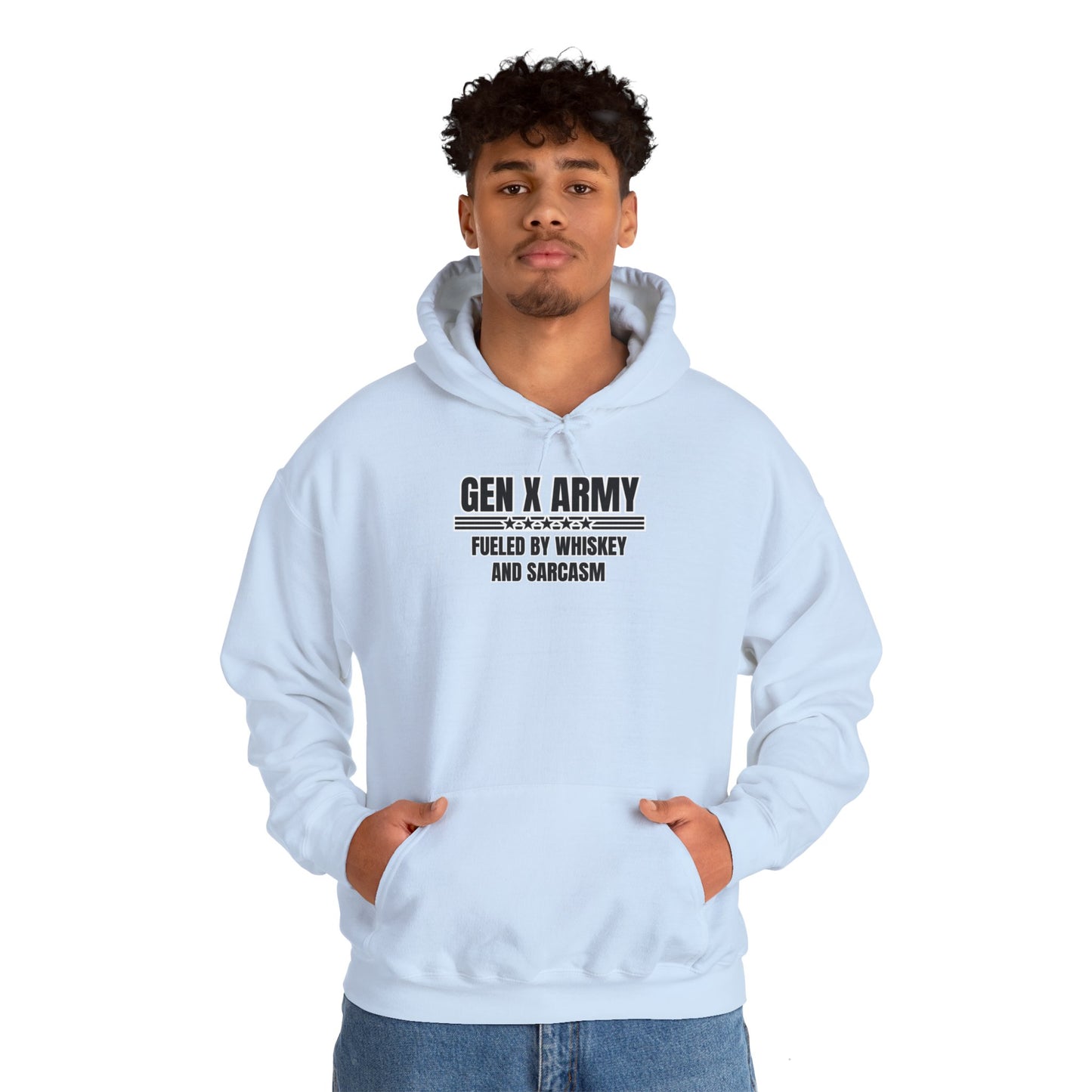 Fueled by whiskey and sarcasm - Unisex Heavy Blend™ Hooded Sweatshirt