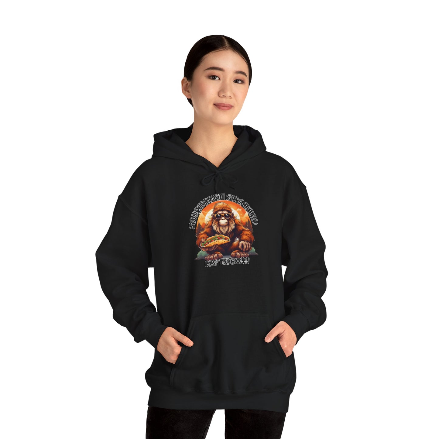 Sasquatch grabbed my taco! - Unisex Heavy Blend™ Hooded Sweatshirt