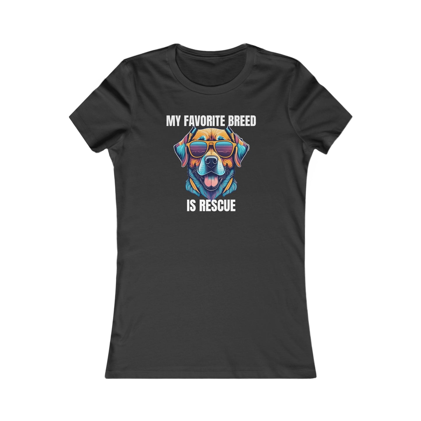 My favorite breed is rescue 4 - Women's Favorite Tee