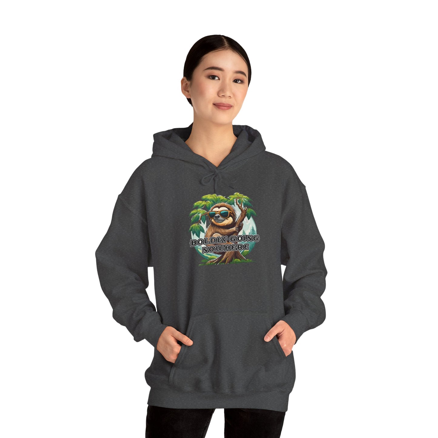 Boldly going nowhere - Unisex Heavy Blend™ Hooded Sweatshirt