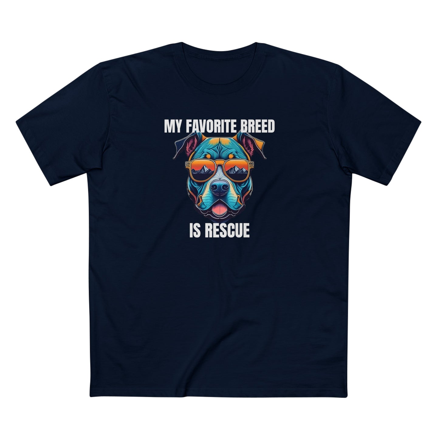 My favorite breed is rescue 1 - Men's Staple Tee