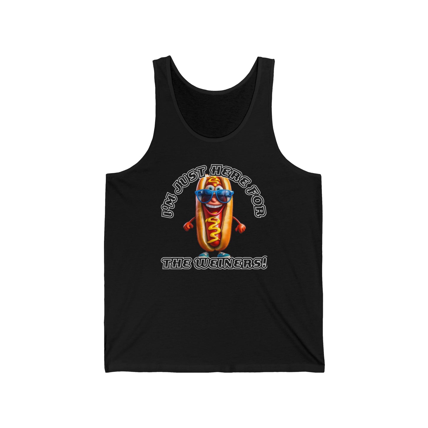 I'm just here for the weiners! - Unisex Jersey Tank