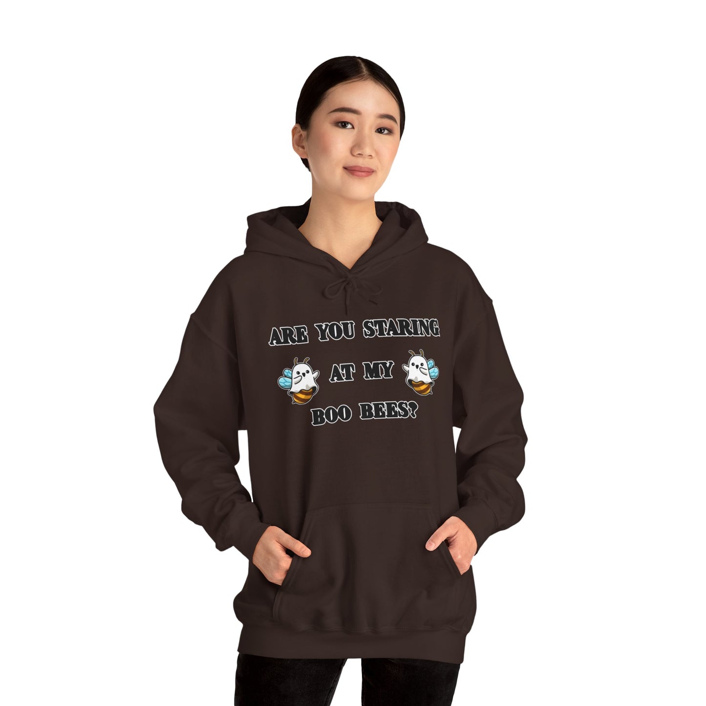 Are you staring at my boo bees? - Unisex Heavy Blend™ Hooded Sweatshirt