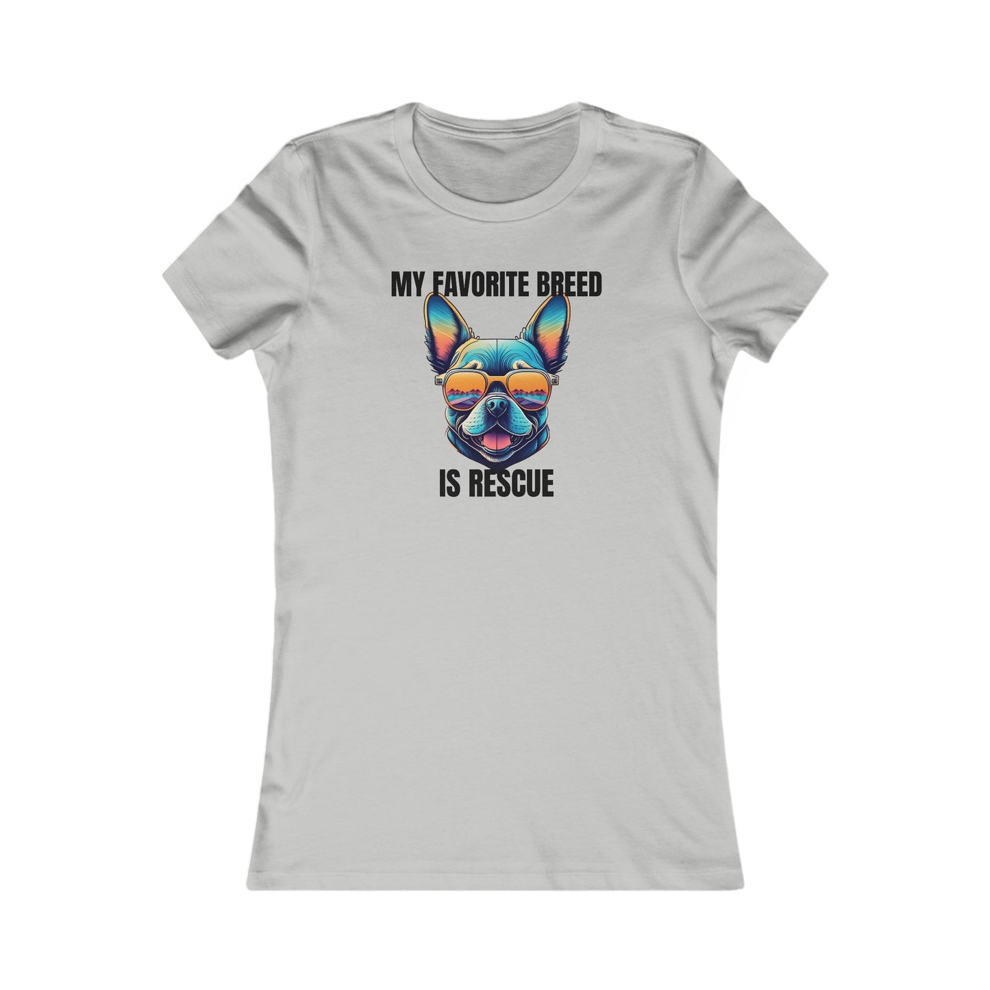 My favorite breed is rescue 3 - Women's Favorite Tee