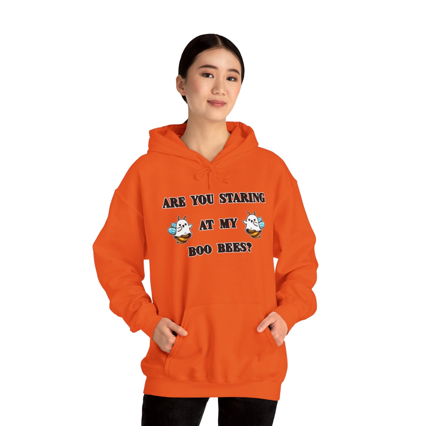 Are you staring at my boo bees? - Unisex Heavy Blend™ Hooded Sweatshirt