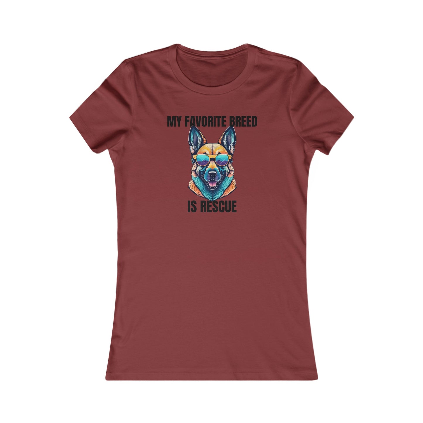 My favorite breed is rescue 6 - Women's Favorite Tee