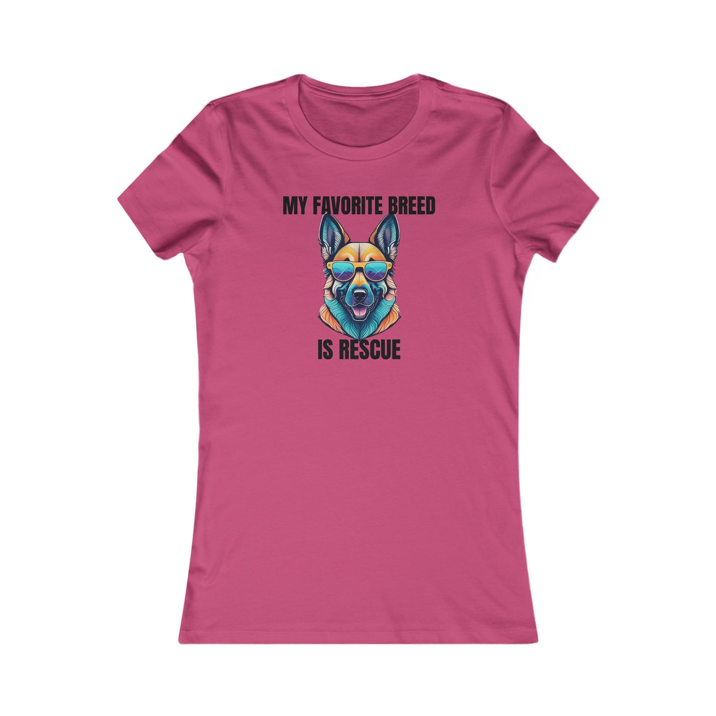 My favorite breed is rescue 6 - Women's Favorite Tee