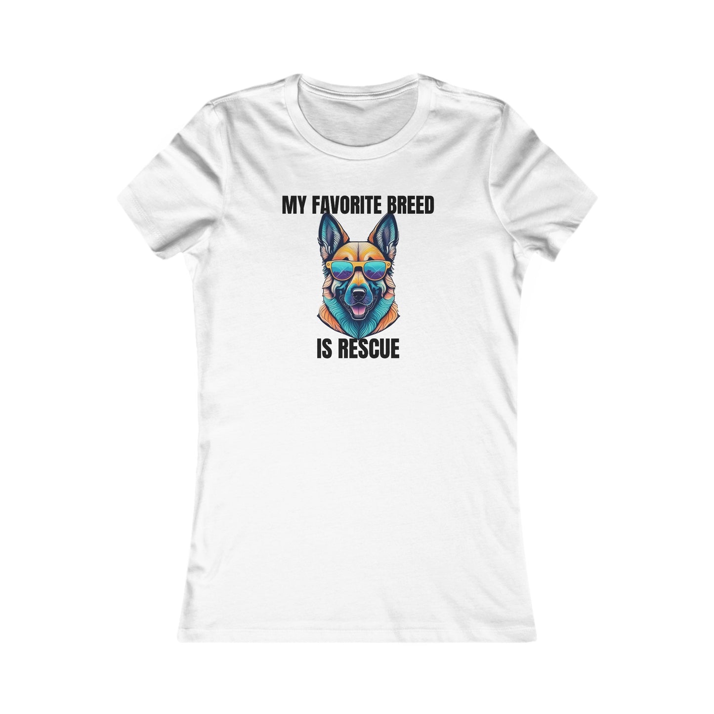 My favorite breed is rescue 6 - Women's Favorite Tee