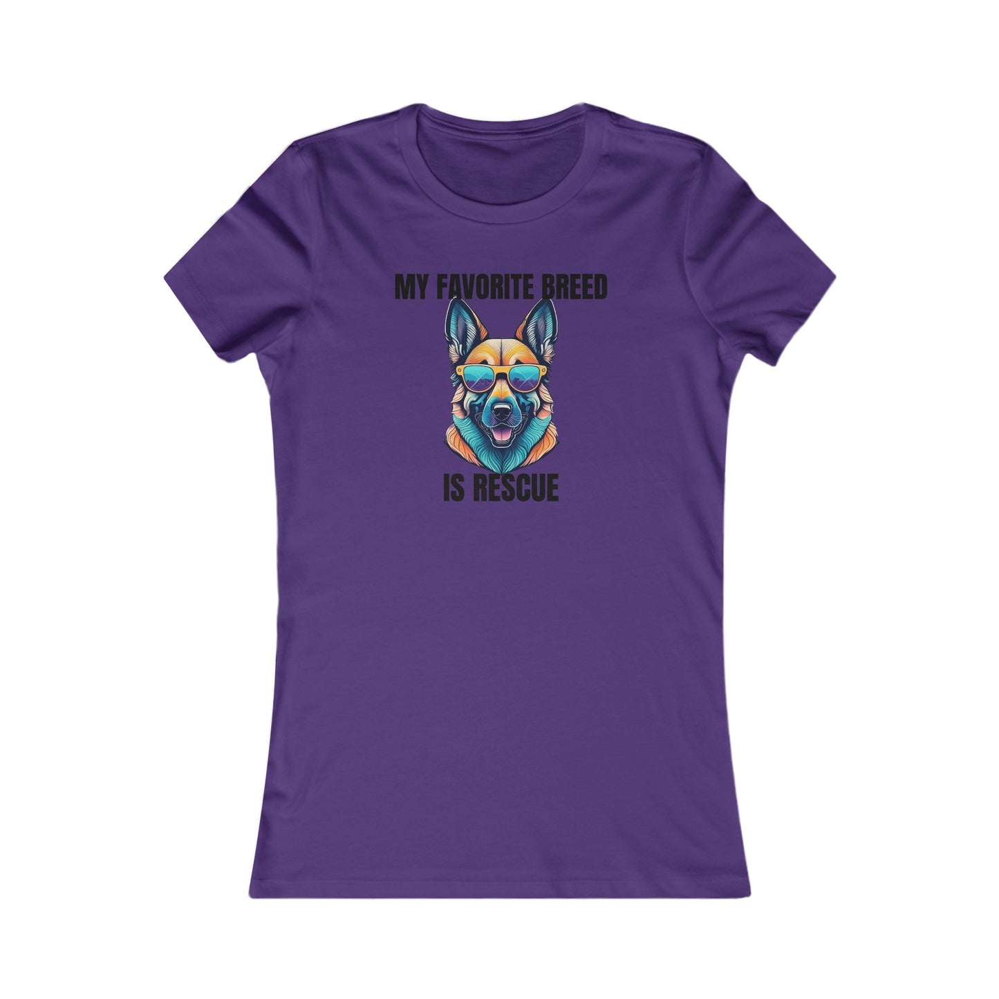 My favorite breed is rescue 6 - Women's Favorite Tee