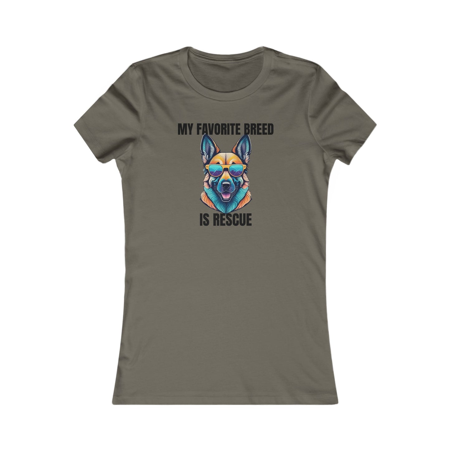 My favorite breed is rescue 6 - Women's Favorite Tee