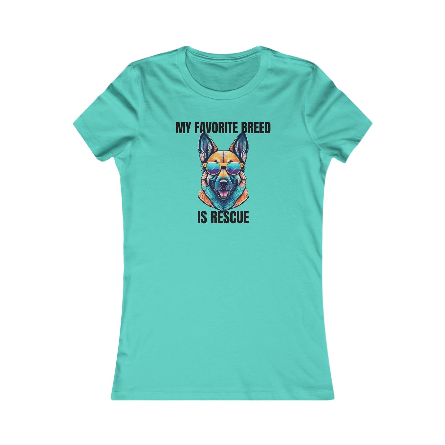 My favorite breed is rescue 6 - Women's Favorite Tee