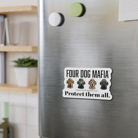 Protect them all with logo - Die-Cut Magnets