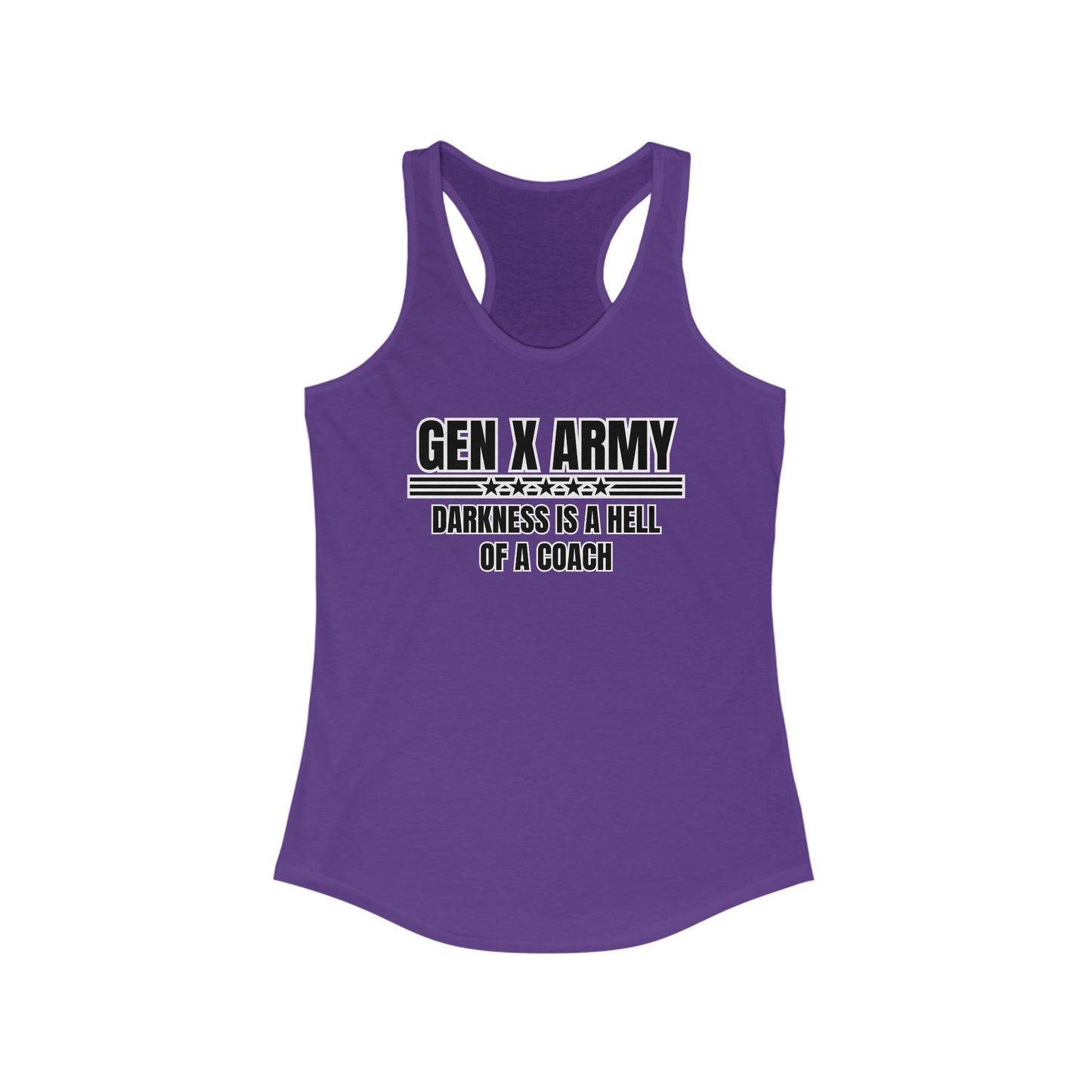 Darkness is a hell of a coach - Women's Ideal Racerback Tank