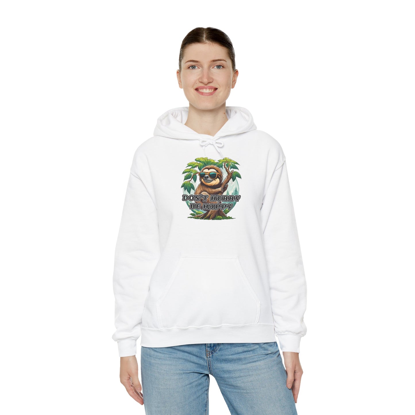 Don't hurry be happy - Unisex Heavy Blend™ Hooded Sweatshirt