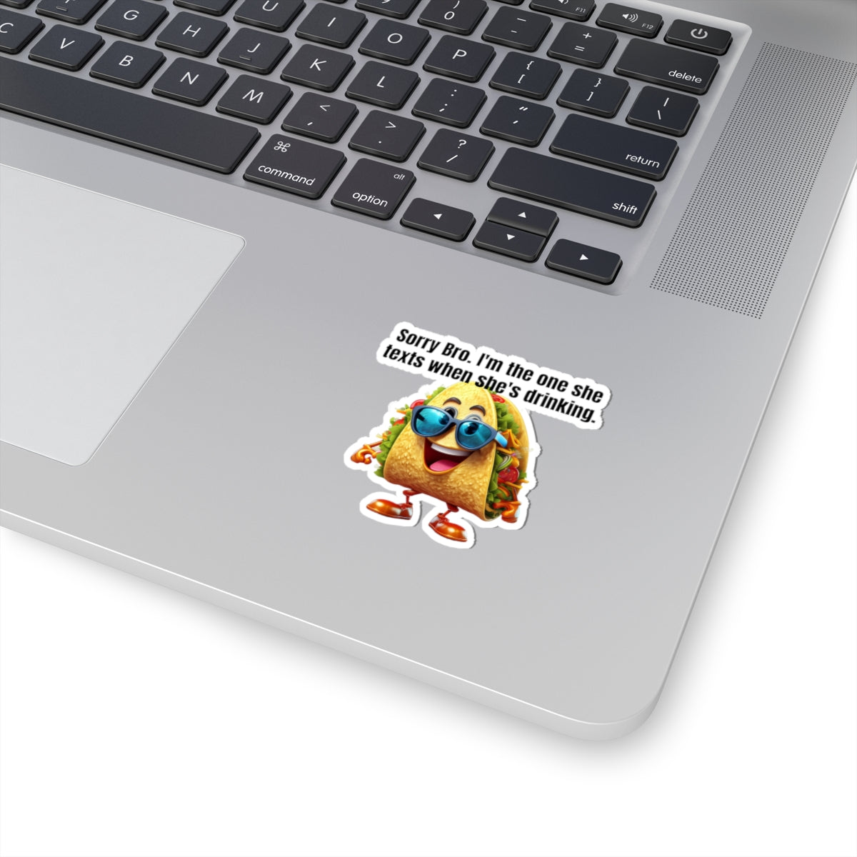 Texting taco - Kiss-Cut Stickers