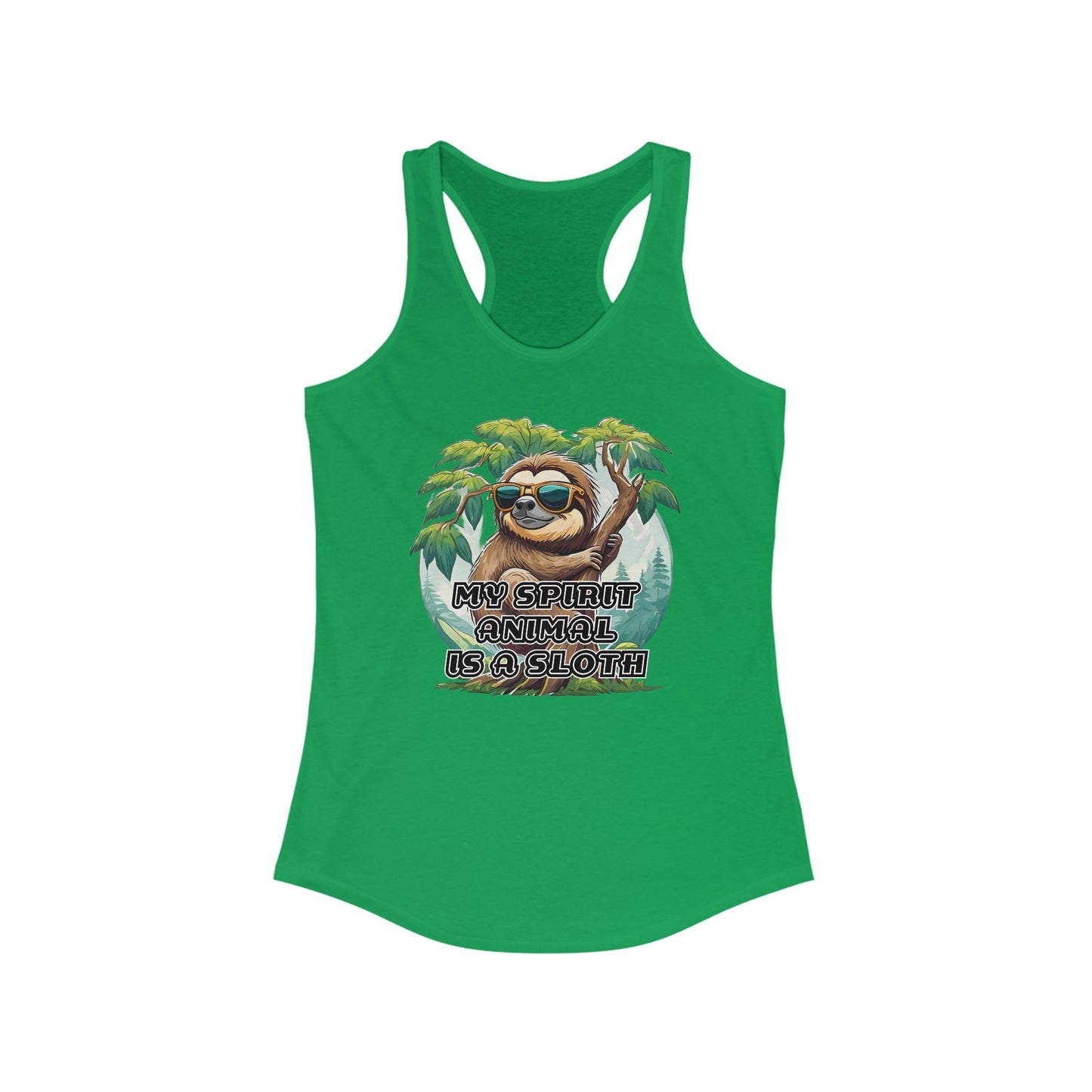 My spirit animal is a sloth - Women's Ideal Racerback Tank