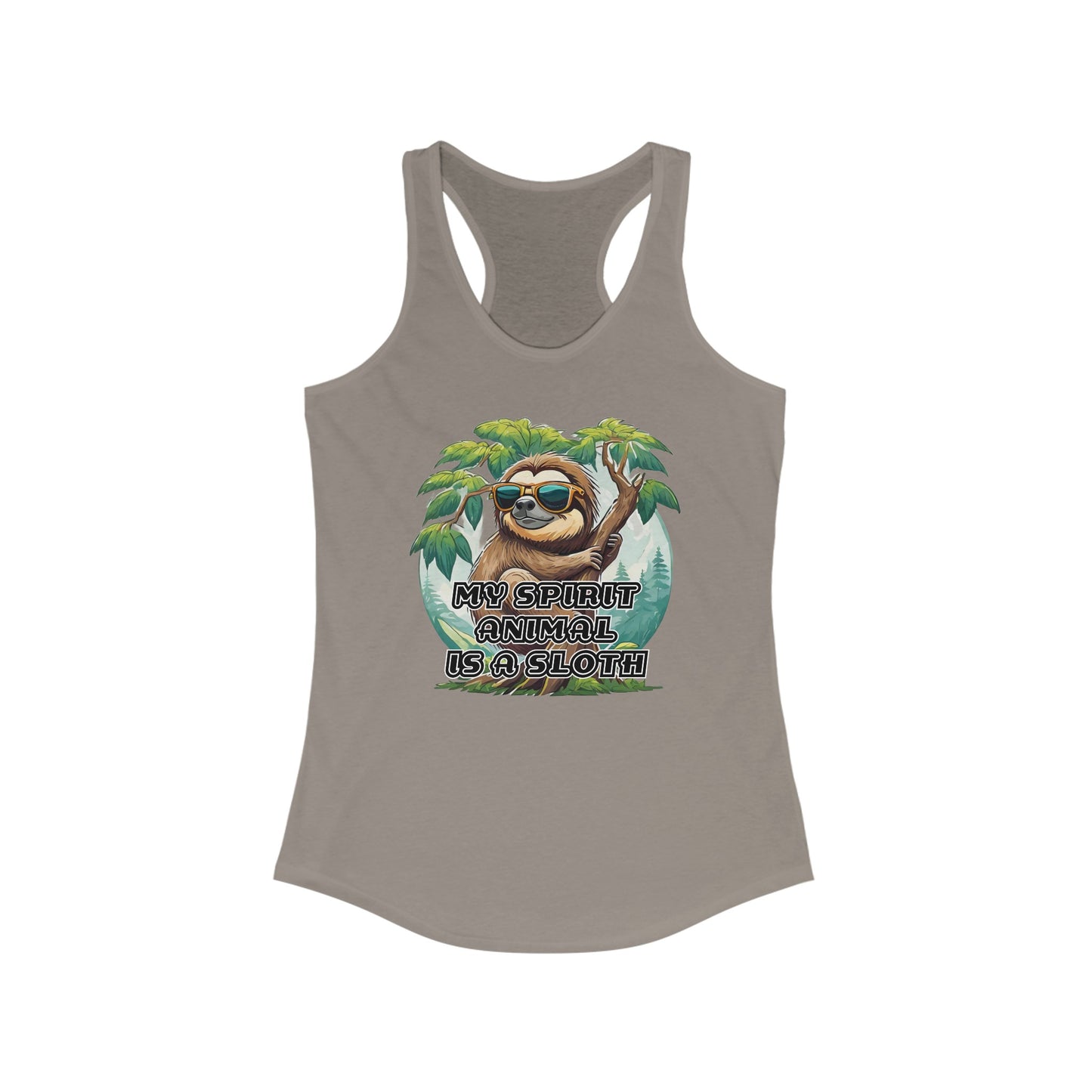 My spirit animal is a sloth - Women's Ideal Racerback Tank