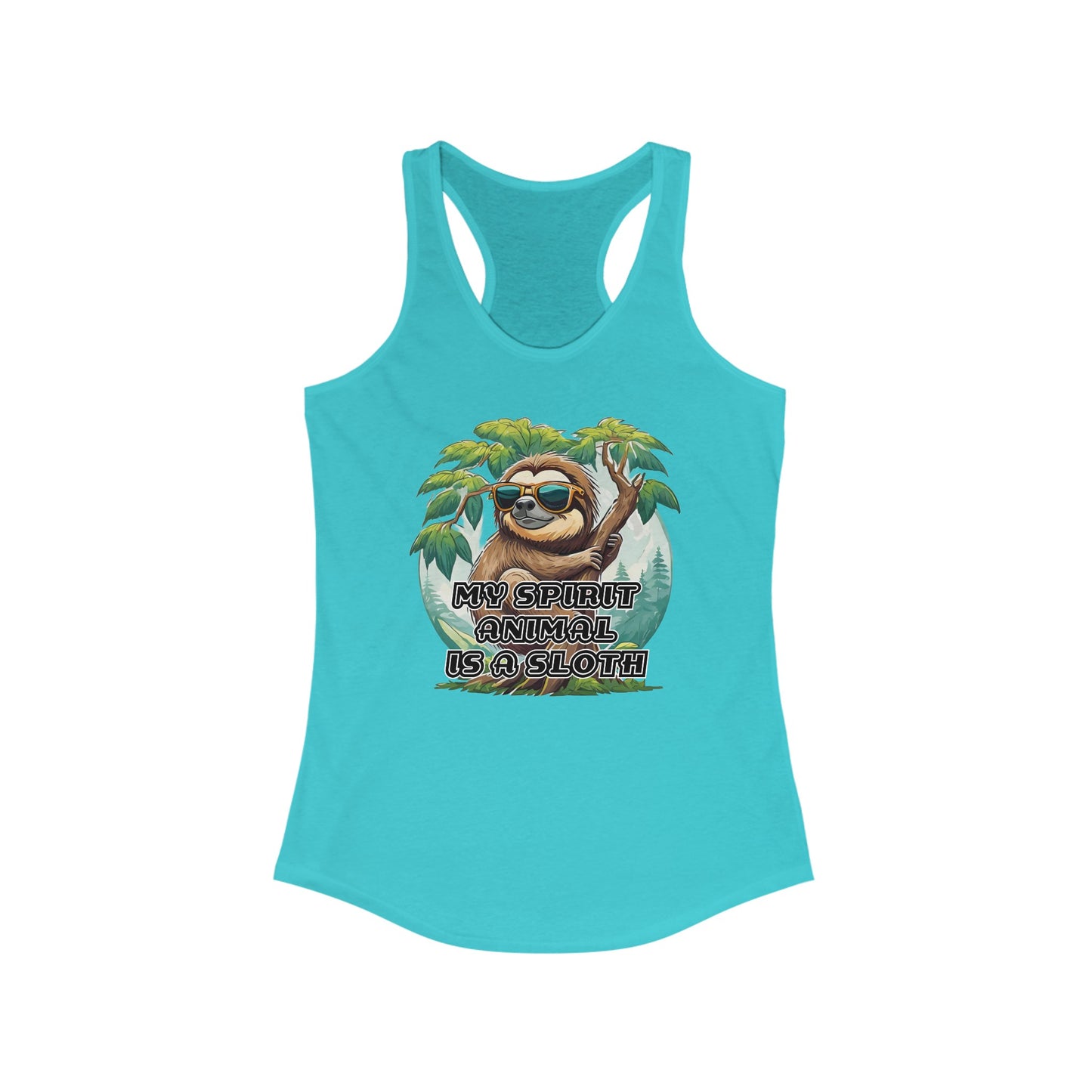 My spirit animal is a sloth - Women's Ideal Racerback Tank