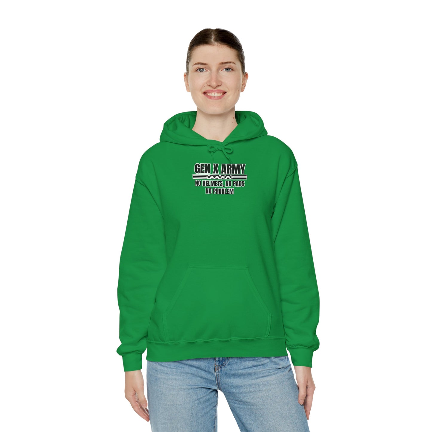 No helmets no pads no problem - Unisex Heavy Blend™ Hooded Sweatshirt