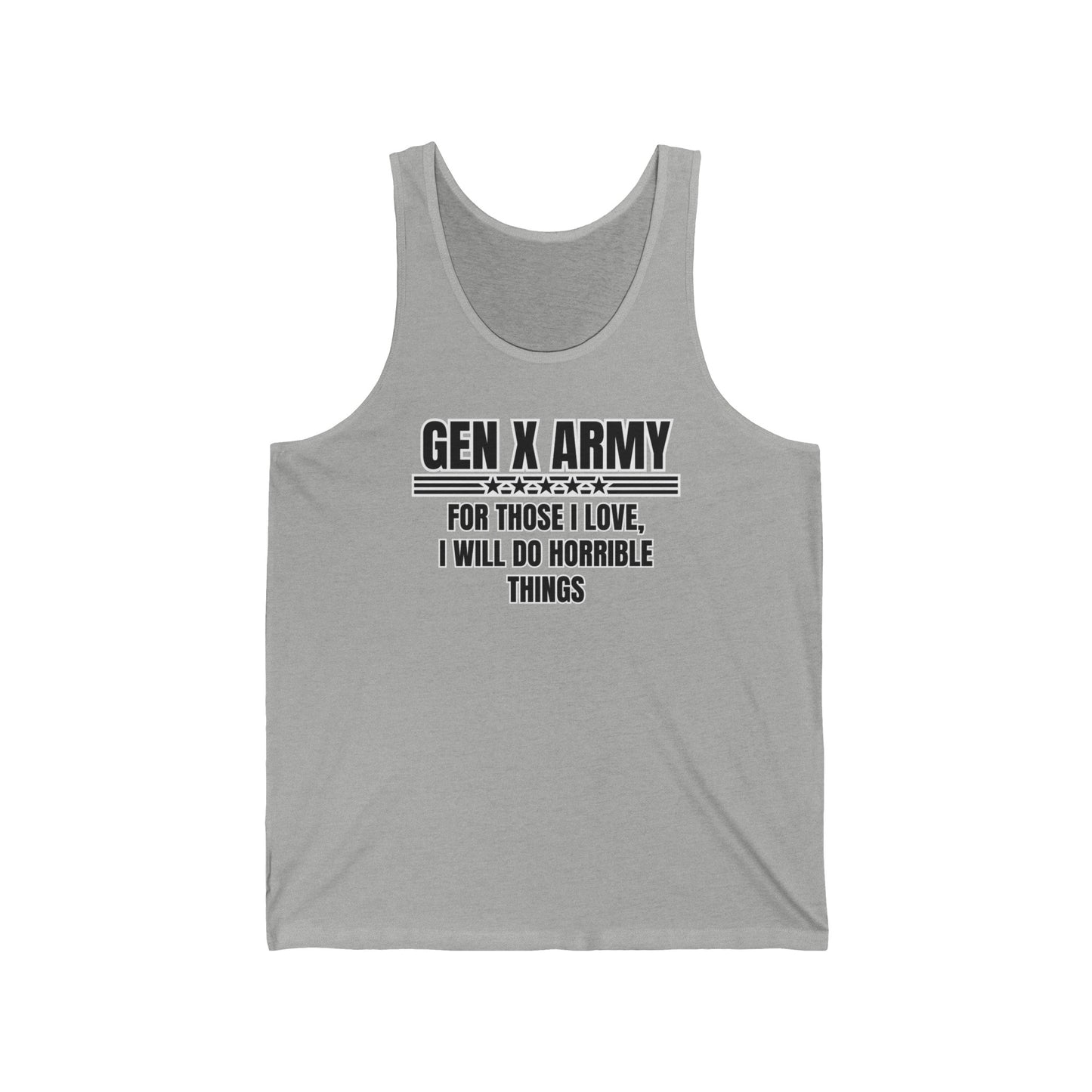 For those I love I will do horrible things - Unisex Jersey Tank