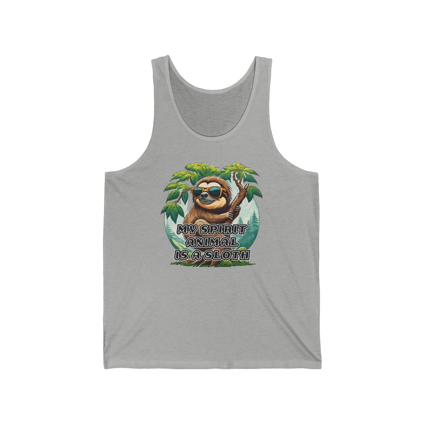 My spirit animal is a sloth - Unisex Jersey Tank