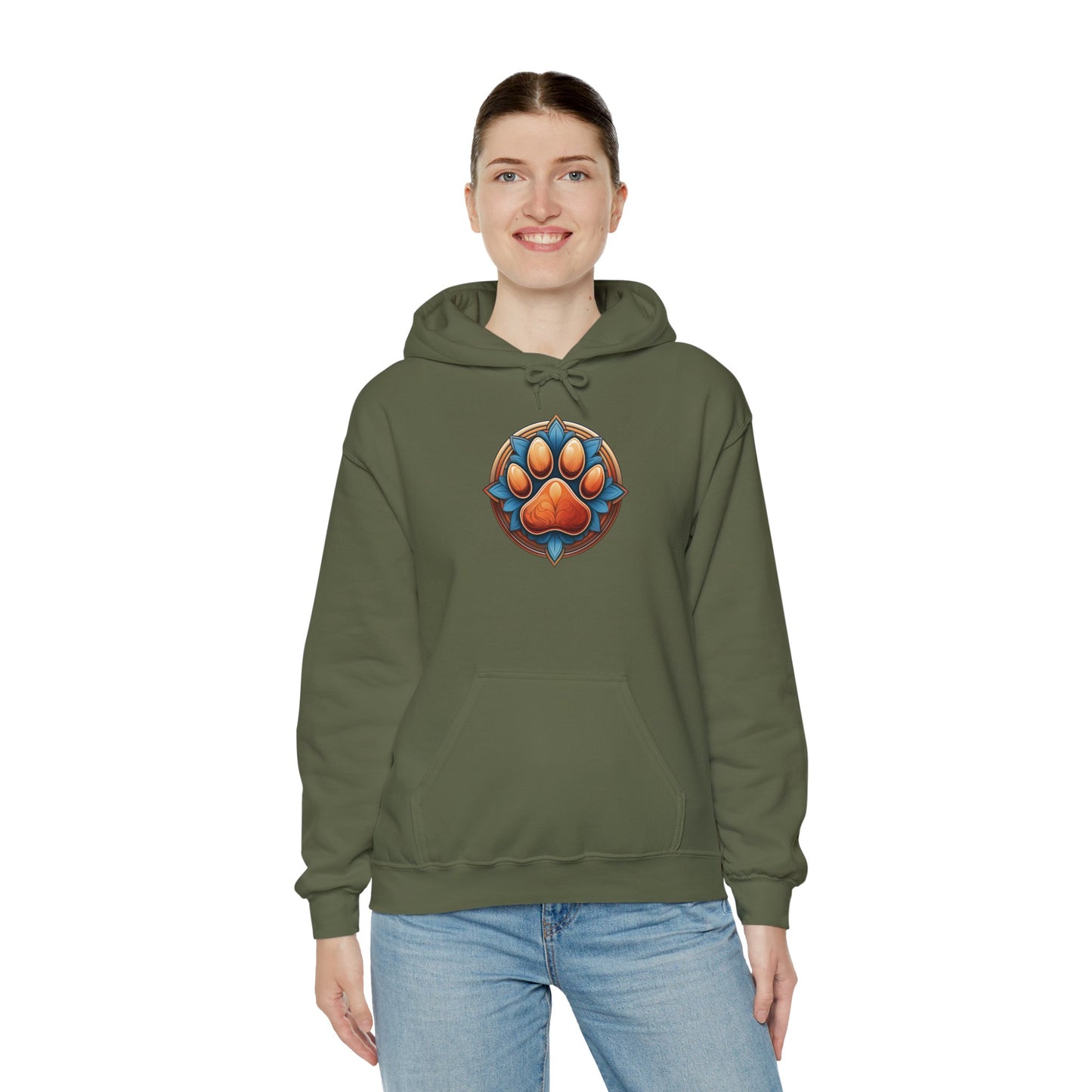 Pawprint logo - Unisex Heavy Blend™ Hooded Sweatshirt