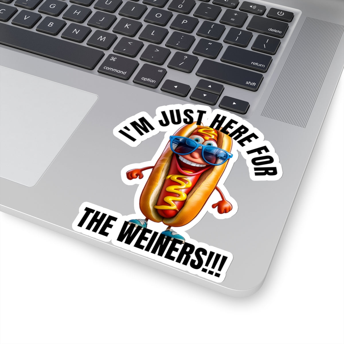 I'm just here for the weiners! - Kiss-Cut Stickers