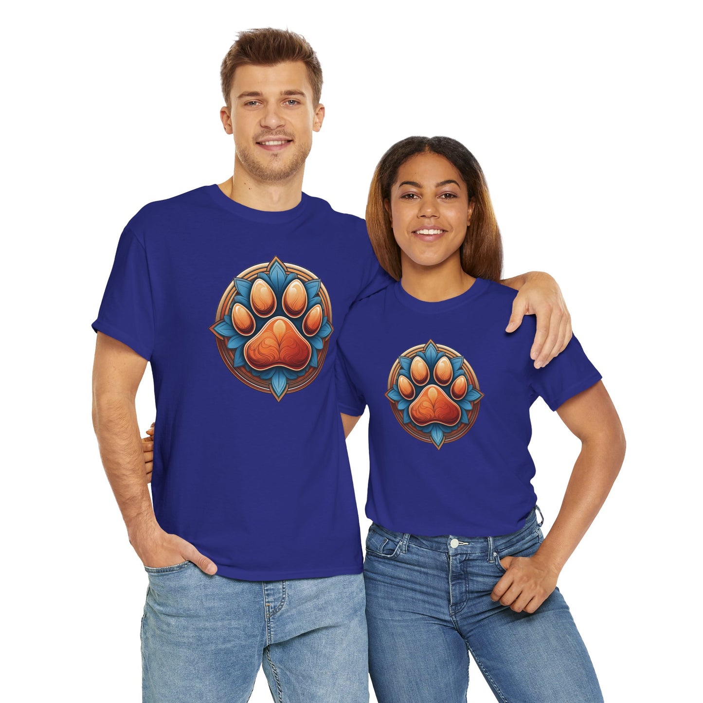 Pawprint logo - Unisex Heavy Cotton Tee