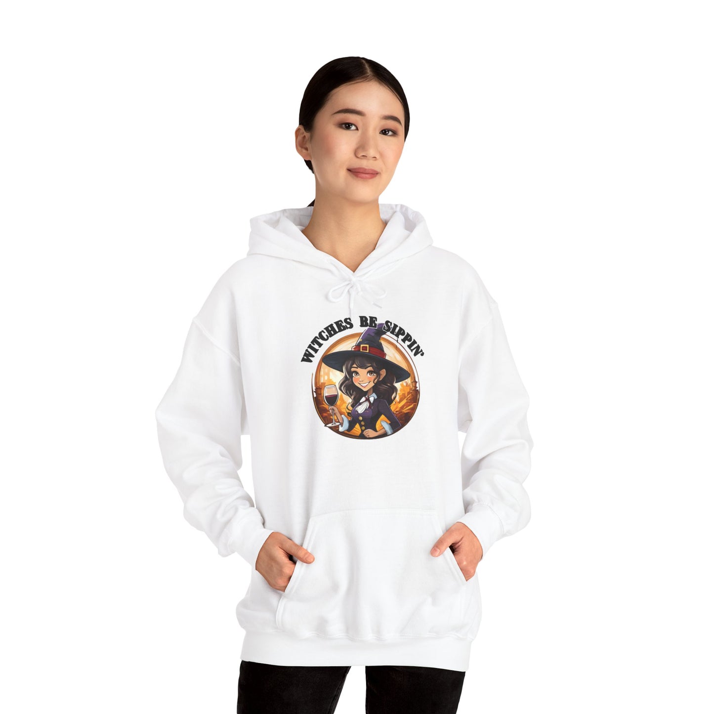 Witches Be Sippin' - Unisex Heavy Blend™ Hooded Sweatshirt